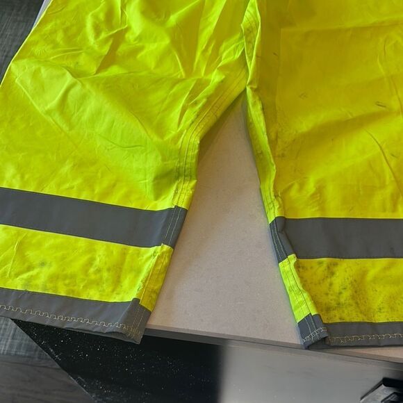 High visibility Casual Yellow and Gray Reflective Bottoms youth large. - Picture 3 of 7